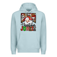 Blue Mist Christmas junkie Santa Claus Premium Hoodie - Jasminsmagicworld