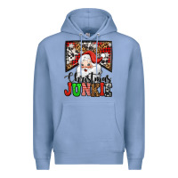 Colony Blue Christmas junkie Santa Claus Premium Hoodie - Jasminsmagicworld