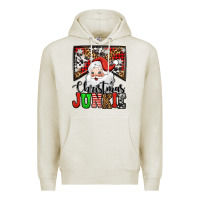 Oatmeal Heather Christmas junkie Santa Claus Premium Hoodie - Jasminsmagicworld