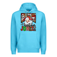 Ocean Blue Christmas junkie Santa Claus Premium Hoodie - Jasminsmagicworld