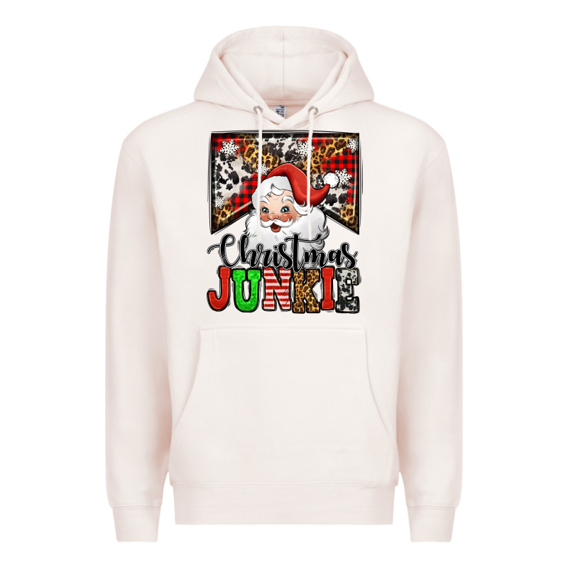Christmas Junkie Santa Claus Premium Hoodie by Jasminsmagicworld | Teevron