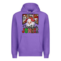 Purple Christmas junkie Santa Claus Premium Hoodie - Jasminsmagicworld