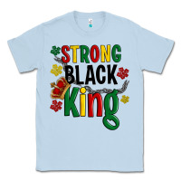 Dusty Blue strong black king Classic Tee - Artiststas