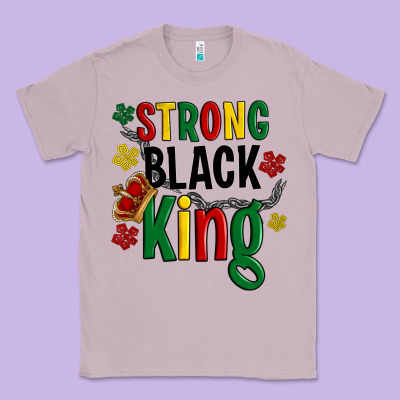 Strong Black King Classic Tee Designed By Artiststas