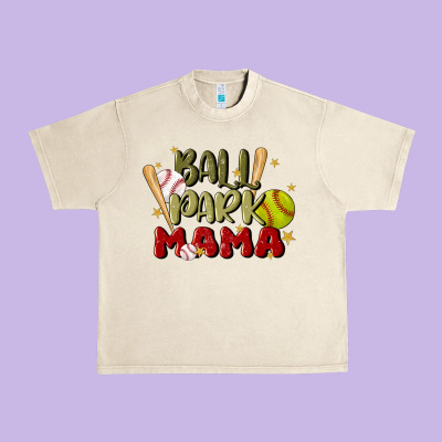 Ballpark Mama Urban Heavy Tee Designed By Jahusdesignshop