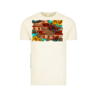 Vintage Arctic aztec and leopard background Vintage Tee - HRA Design Shop