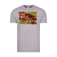 Vintage Zinc aztec and leopard background Vintage Tee - HRA Design Shop