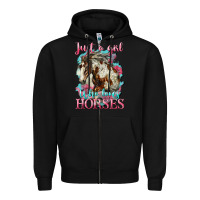 Just A Girl Who Loves Horses Mustang Zipper Hoodie | Teevron