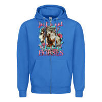 True Royal just a girl who loves horses mustang Zipper Hoodie - LillyAllenDesigns