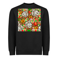Black christmas leopard duck Heavyweight Sweatshirt - FaDigitalArtStudio