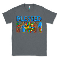 Charcoal Heather blessed mom autism Classic Tee - AdoDesignShop