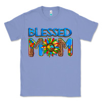 Colony Blue blessed mom autism Classic Tee - AdoDesignShop