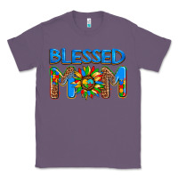 Lavender blessed mom autism Classic Tee - AdoDesignShop