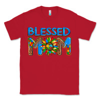 Red blessed mom autism Classic Tee - AdoDesignShop