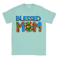 Seafoam blessed mom autism Classic Tee - AdoDesignShop