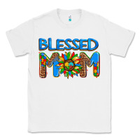 White blessed mom autism Classic Tee - AdoDesignShop
