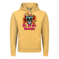 Vintage Mustard dia de los muertos Vintage Hoodie - CTS Tumbler Store