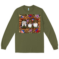 Army Green camouflage gnomes american flag star leopard Long Sleeve Tee - Artiststas