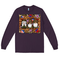 Camouflage Gnomes American Flag Star Leopard Long Sleeve Tee | Teevron