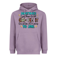 Lavender sometimes i just have to let god fix it cus if i f Heavyweight Hoodie - MaliasSmallBusiness
