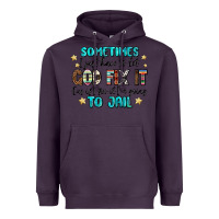 Plum sometimes i just have to let god fix it cus if i f Heavyweight Hoodie - MaliasSmallBusiness
