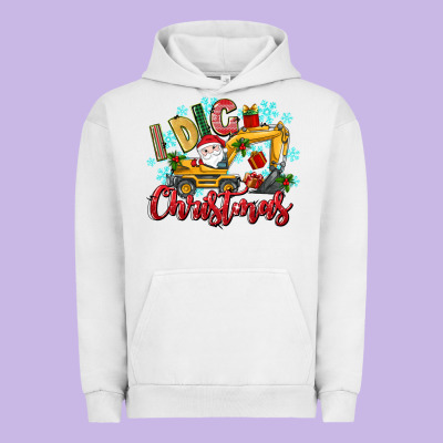I Dig Christmas Urban Hoodie Designed By Texasbilliewilder