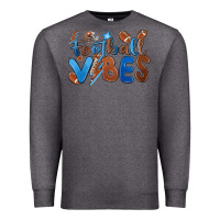 Charcoal Heather football vibes Premium Sweatshirt - MaliasSmallBusiness