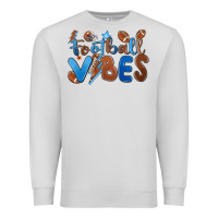 Dove Grey football vibes Premium Sweatshirt - MaliasSmallBusiness