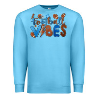 Ocean Blue football vibes Premium Sweatshirt - MaliasSmallBusiness