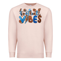 Pale Pink football vibes Premium Sweatshirt - MaliasSmallBusiness