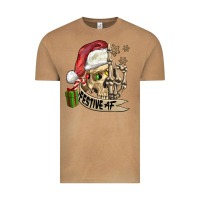 Vintage Camel festive af christmas skull Vintage Tee - FaDigitalArtStudio