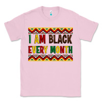Bubblegum Pink i am black every month Classic Tee - Artiststas