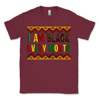 Burgundy i am black every month Classic Tee - Artiststas
