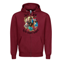 Burgundy just a girl who loves horses haflinger Zipper Hoodie - LillyAllenDesigns