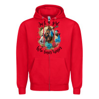 Red just a girl who loves horses haflinger Zipper Hoodie - LillyAllenDesigns
