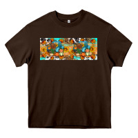 Chocolate Brown Thanksgiving Turkey Truck Heavy Core Tee - Artiststas