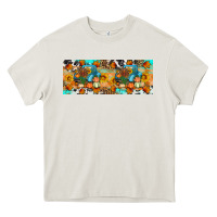 Cream Thanksgiving Turkey Truck Heavy Core Tee - Artiststas