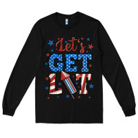 Black let's get lit Long Sleeve Tee - BundleAndBundleShop
