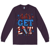Plum let's get lit Long Sleeve Tee - BundleAndBundleShop