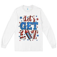 White let's get lit Long Sleeve Tee - BundleAndBundleShop