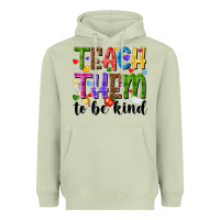 Matcha teach them to be kind Heavyweight Hoodie - NancyCooperArtShop