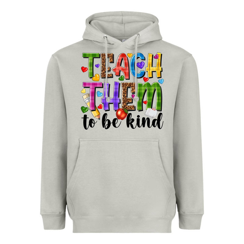 Teach Them To Be Kind Heavyweight Hoodie by NancyCooperArtShop | Teevron