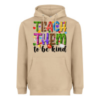 Mushroom teach them to be kind Heavyweight Hoodie - NancyCooperArtShop