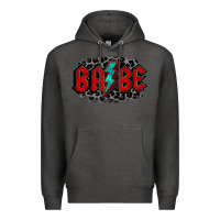 Charcoal Heather lightning bolt babe Premium Hoodie - Jasminsmagicworld