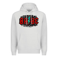 Dove Grey lightning bolt babe Premium Hoodie - Jasminsmagicworld