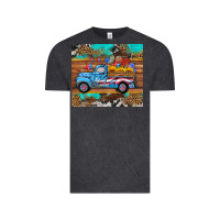 Vintage Black western  american truck sunflowers  mousepad Vintage Tee - HRA Design Shop