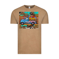 Vintage Coffee western  american truck sunflowers  mousepad Vintage Tee - HRA Design Shop