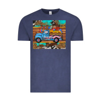 Vintage Denim western  american truck sunflowers  mousepad Vintage Tee - HRA Design Shop