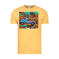 Vintage Mustard western  american truck sunflowers  mousepad Vintage Tee - HRA Design Shop