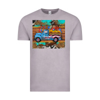 Vintage Zinc western  american truck sunflowers  mousepad Vintage Tee - HRA Design Shop
